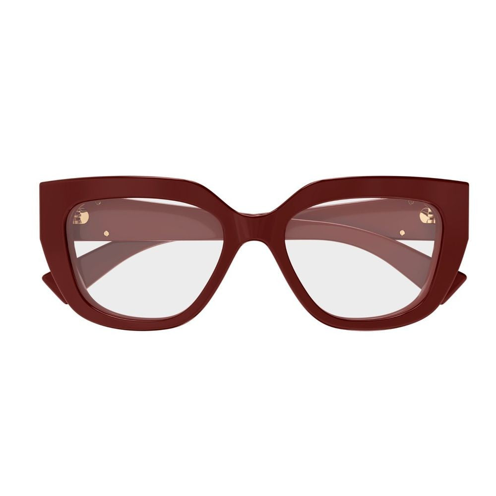 Gucci Gg1847o Emblem Line Bordeaux Acetate Cat-Eye Sunglasses