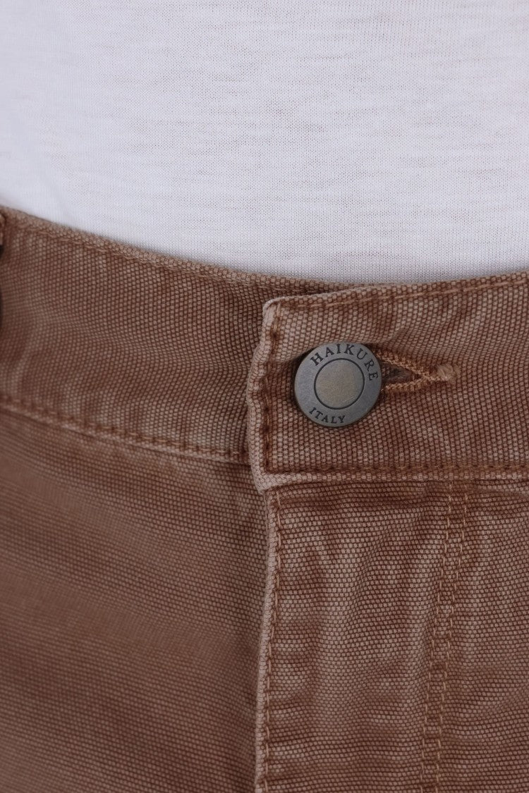 Haikure Warren Model Cotton Canvas Trousers
