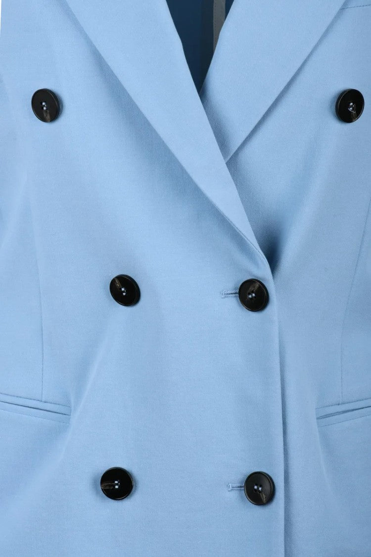 Slowear By Montedoro Double-Breasted Jacket - Light Blue