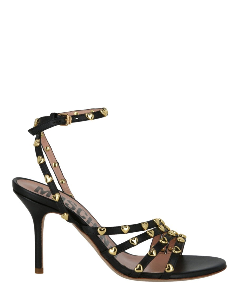 Moschino Stud-Embellished Heel Sandals