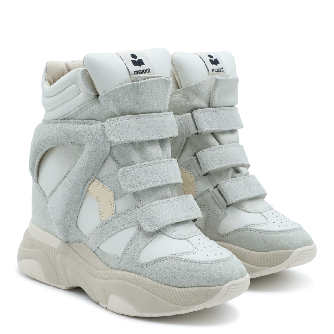 Isabel Marant High-Top Sneakers With Chunky Sole And Velcro Straps