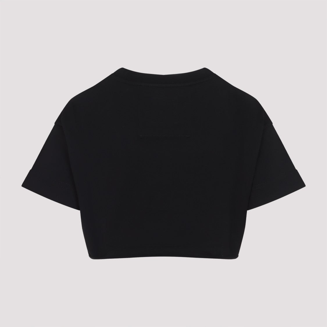 Givenchy Black Cotton Cropped Tee