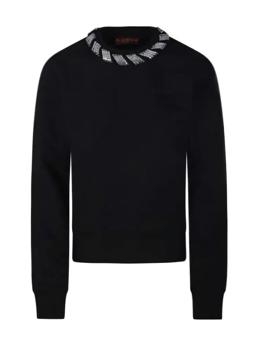 Gucci Long-Sleeve Top With Textured Neckline