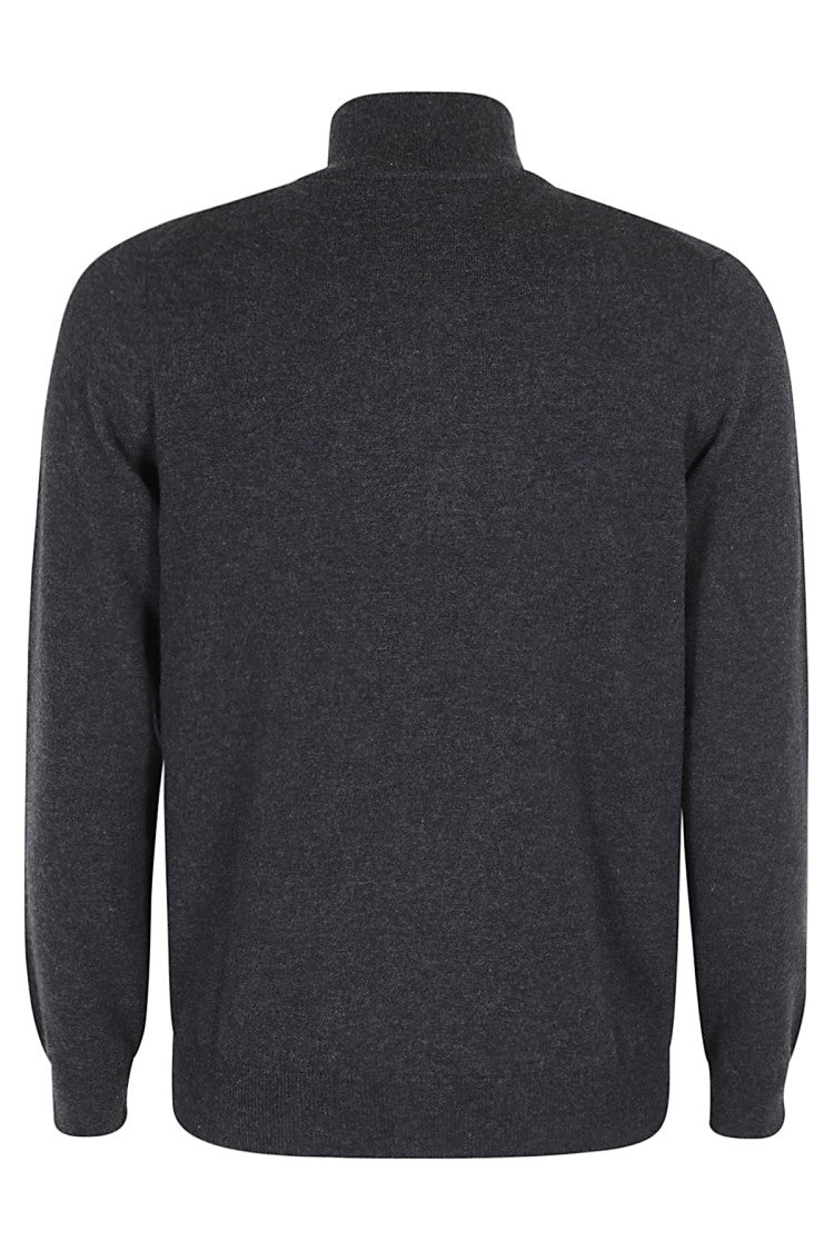 Kangra Dark Gray Stretch Wool Knit Sweater
