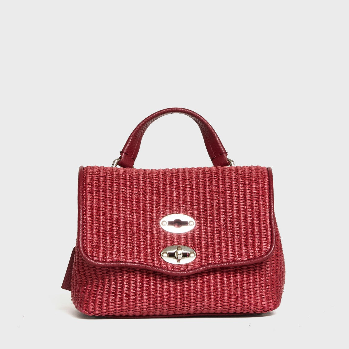 Zanellato Nikel Raffia Baby Postina Shoulder Bag