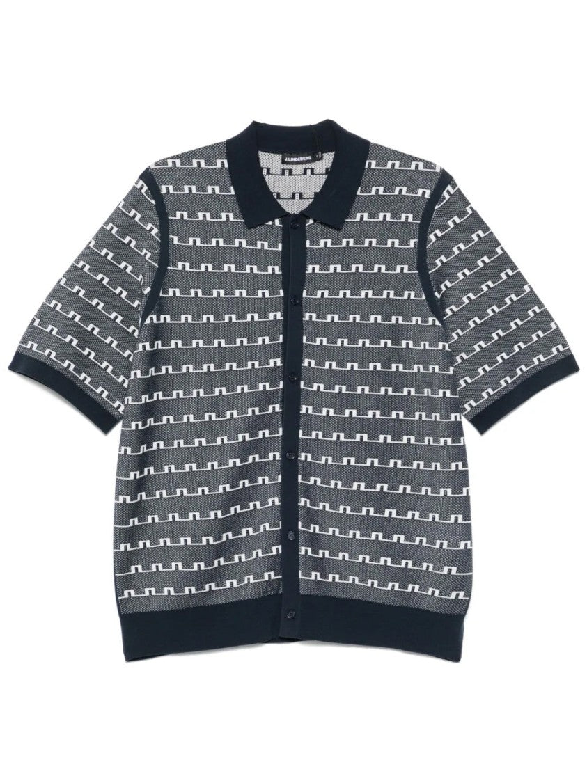 J.Lindeberg Rolando Logo Jacquard Polo