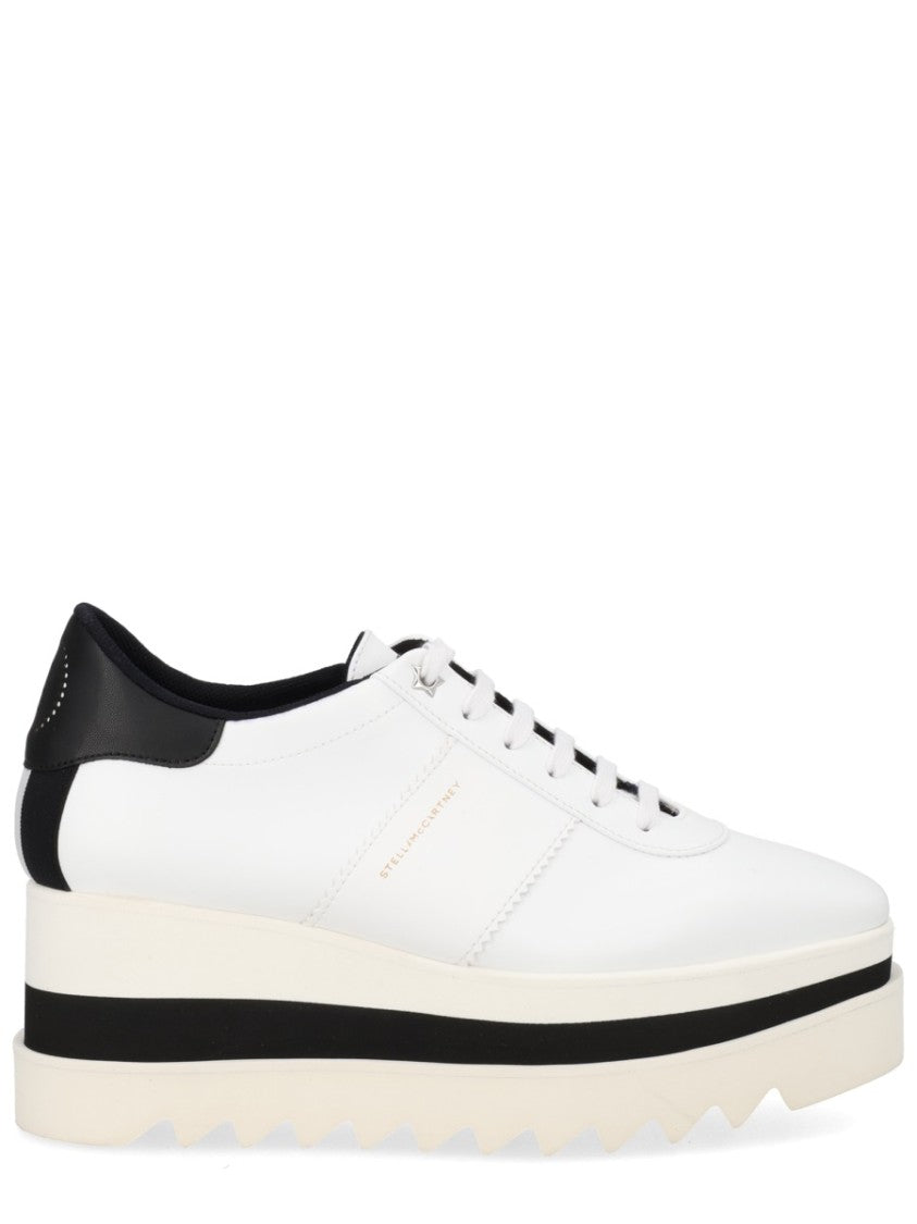 Stella Mccartney Sneak Elyse White Layered Platform Sneakers