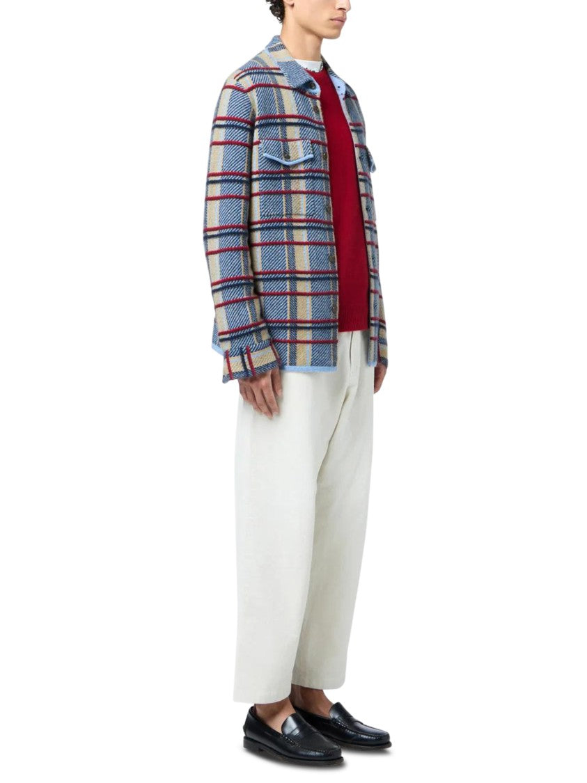 Guest In Residence Plaid Work Shirt With Structured Collar