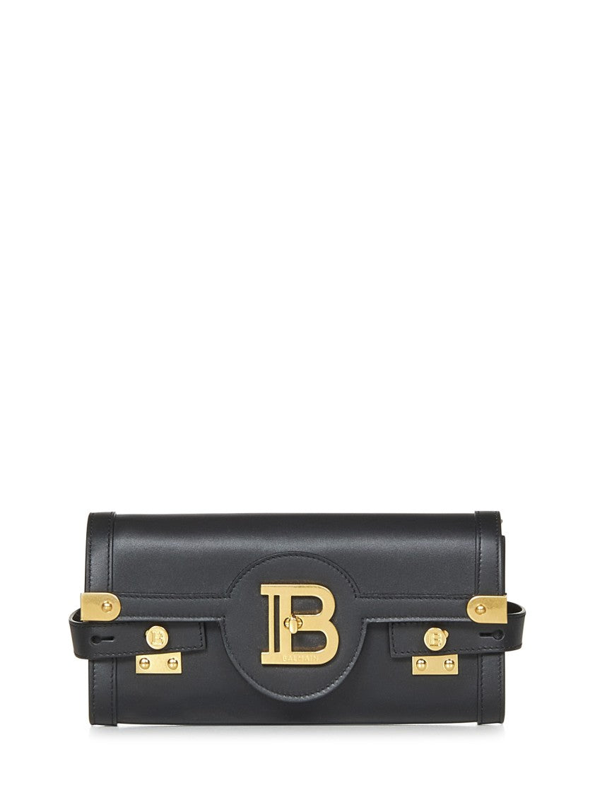 Balmain Balmain B-Buzz 23 Clutch In Smooth Calf Leather