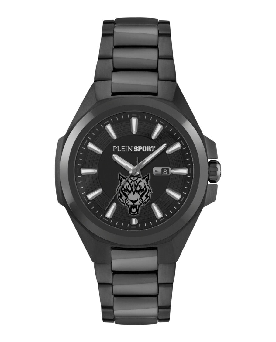 Plein Sport Tigermaster Bracelet Watch With Black Enamel Dial