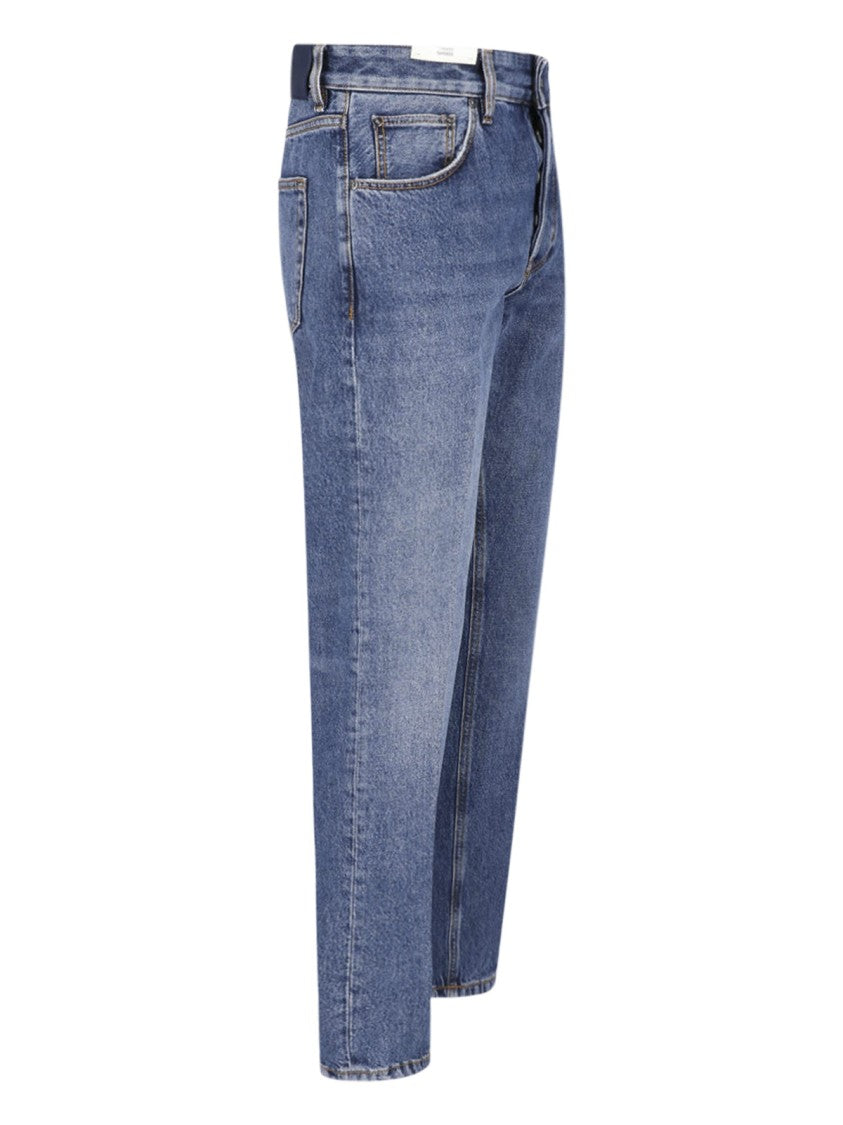 Pt Torino Blue Cotton Denim Straight-Leg Jeans