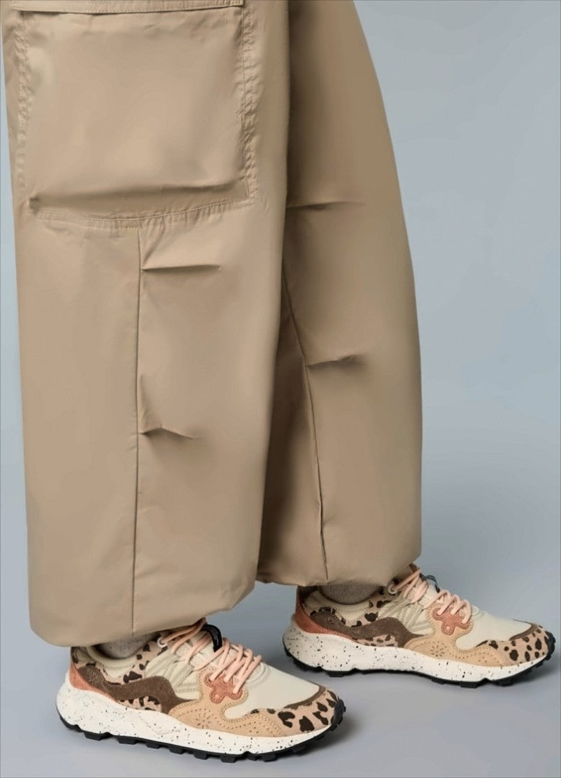 Flower Mountain Outdoor Sneakers With Animal-Print Inserts