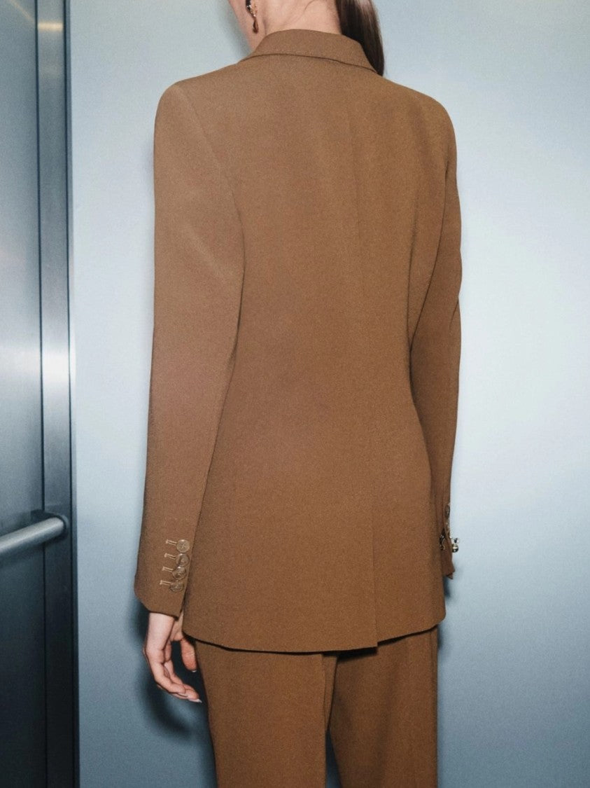 Marella Asymmetrical Front Pointed Hem Blazer