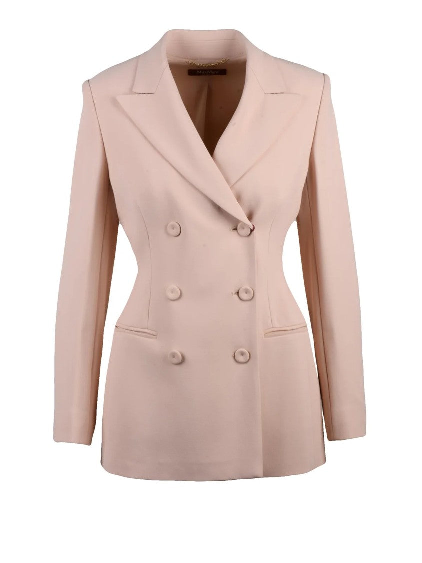 Max Mara Tailored Double-Breasted Jacket With Classic Lapel And Structured Silhouette