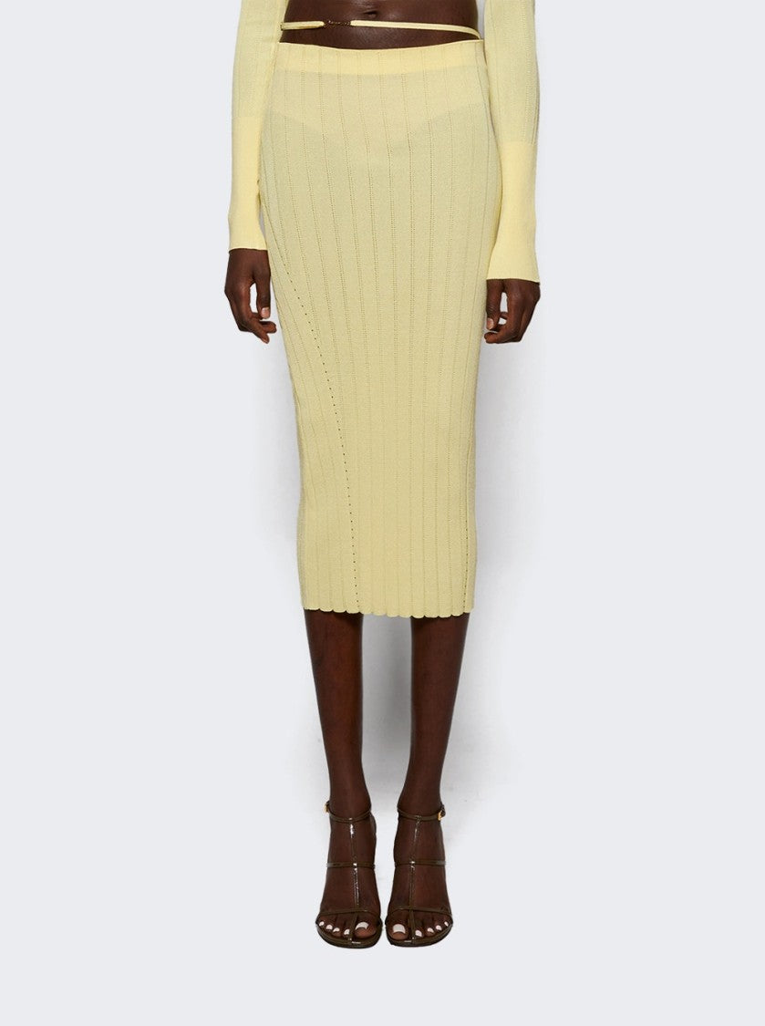 Jacquemus The Pralù Skirt Light Yellow