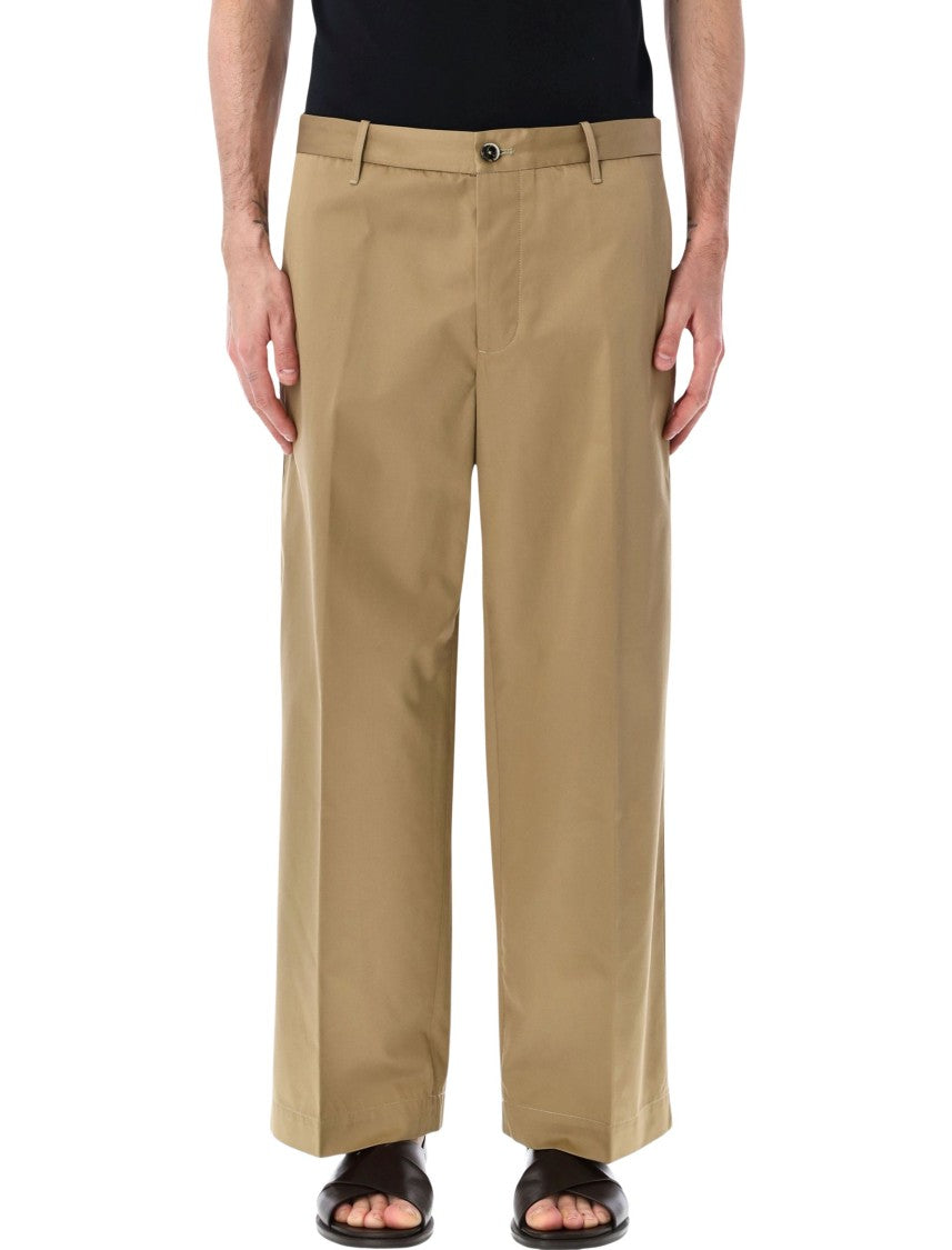 Nine In The Morning Thiago Chino Wide Leg Trousers