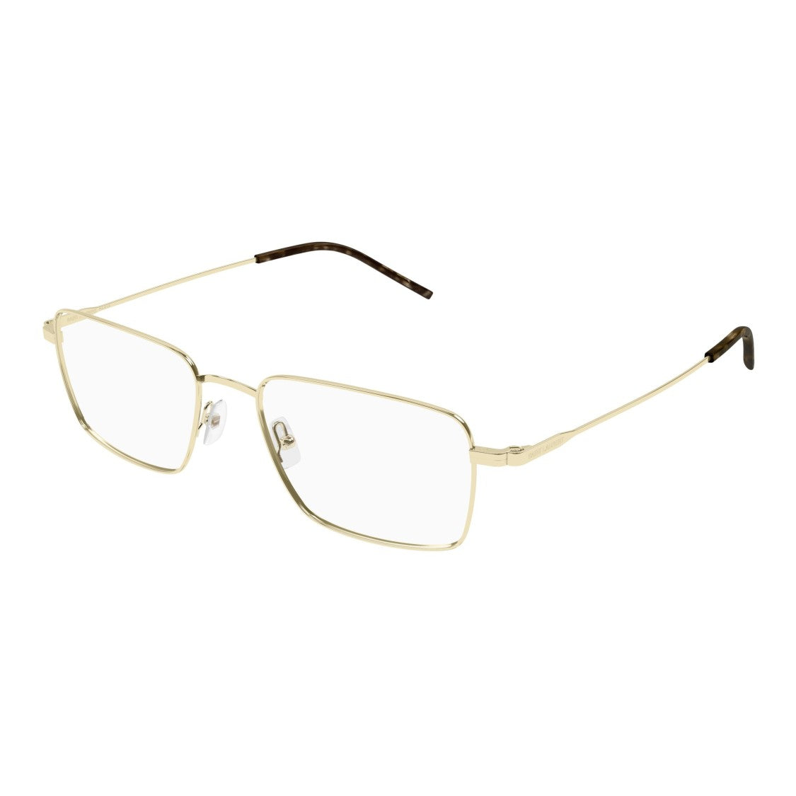 Saint Laurent Sl 844 Rectangular Gold-Toned Metal Frame Eyeglasses