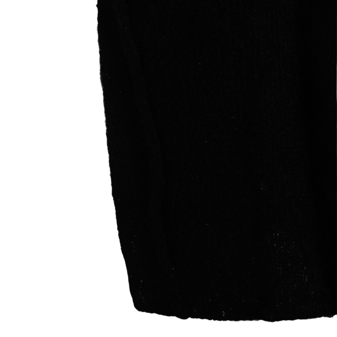 Thom Krom Long Black Sweater With Deep V-Neckline