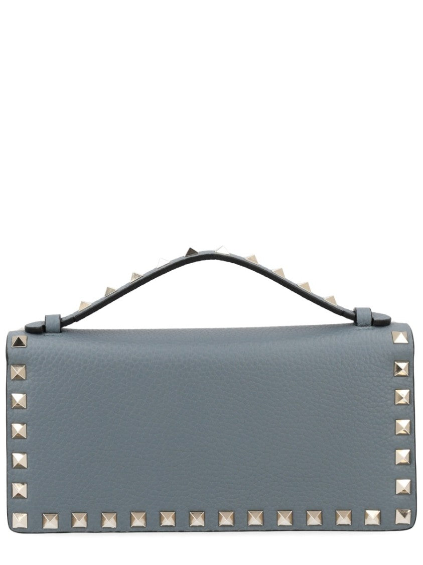 Valentino Garavani Rockstud Blue Leather Wallet