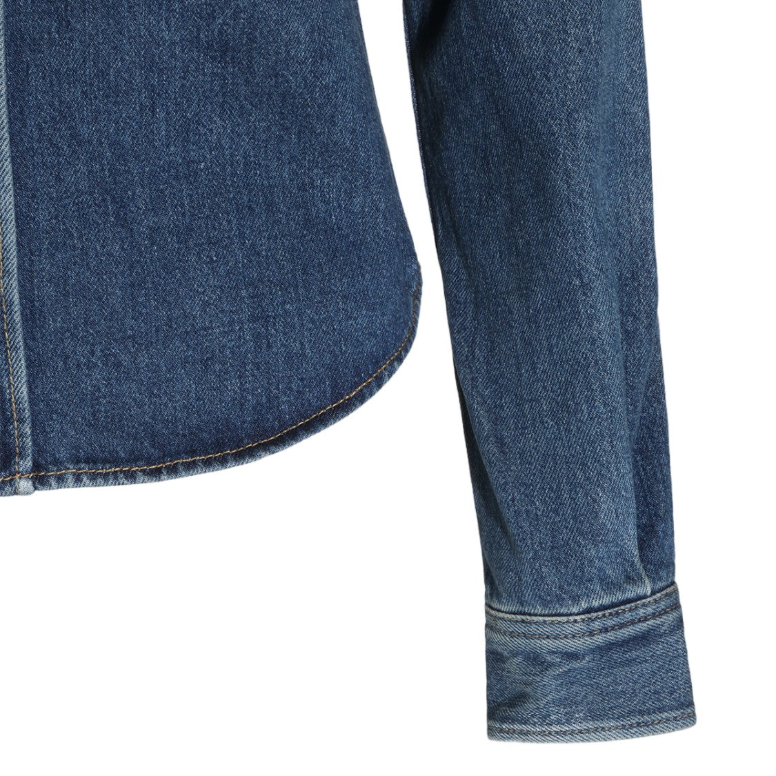 Saint Laurent Classic Pointed-Collar Denim Shirt