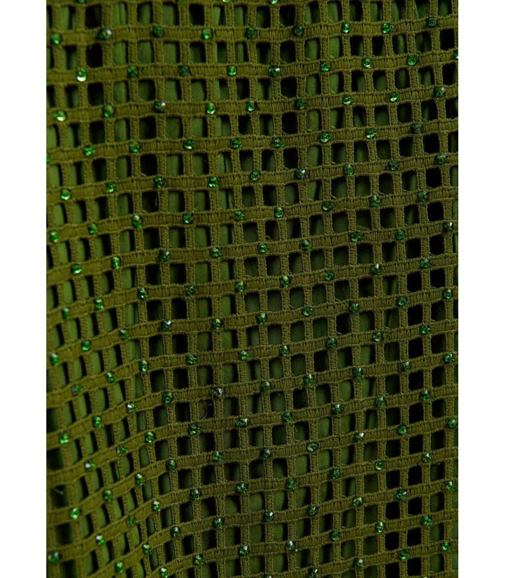 Essentiel Antwerp Handkerchief Khaki Midi Skirt