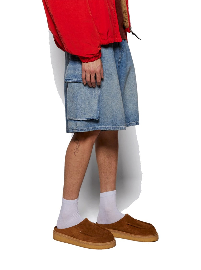 Marni Suede Sabot Brown