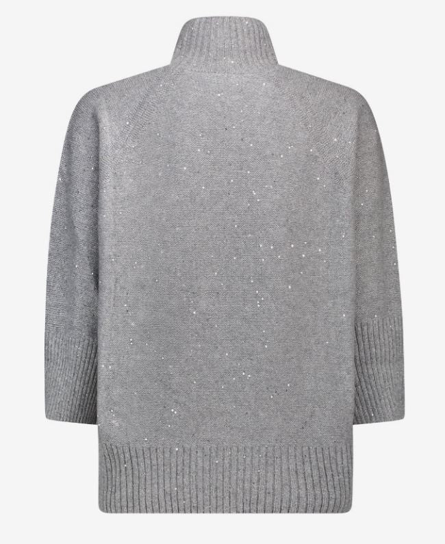 Paolo Fiorillo Capri Sophisticated Cashmere-Lurex Knit Sweater