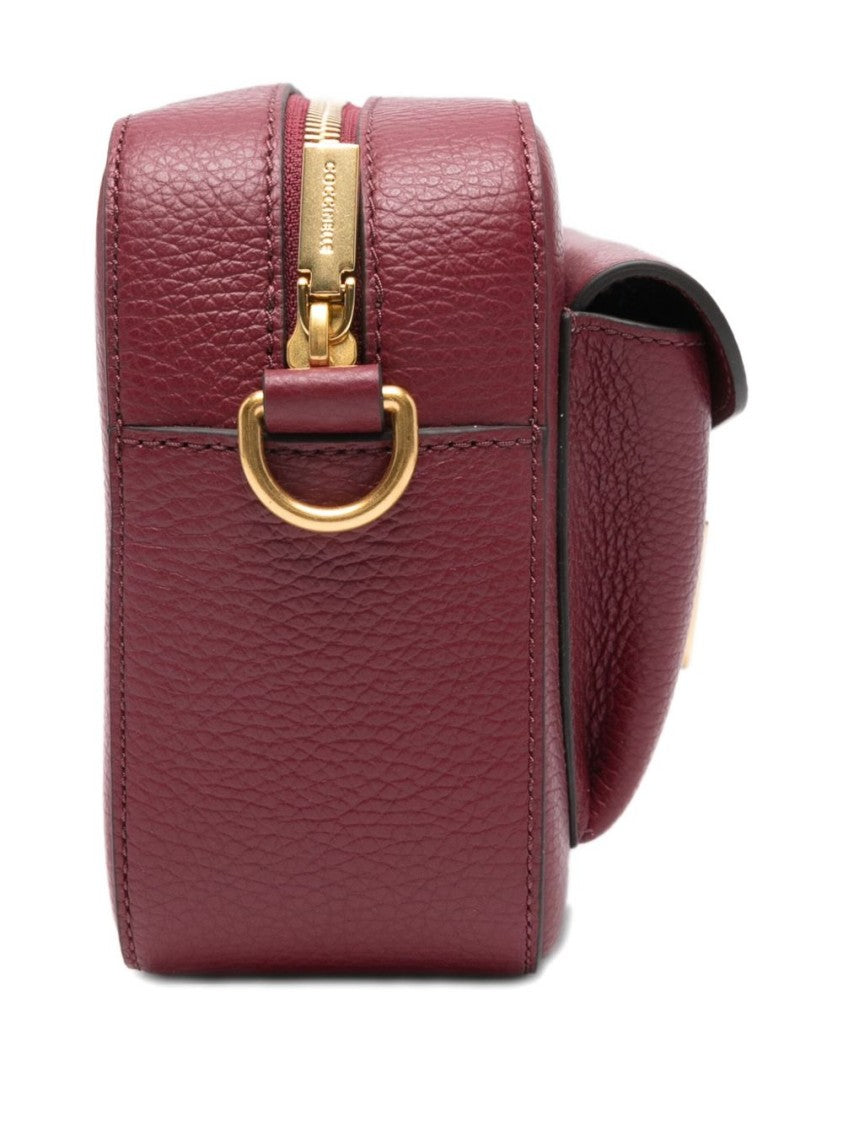 Coccinelle Structured Textured Leather Shoulder Bag