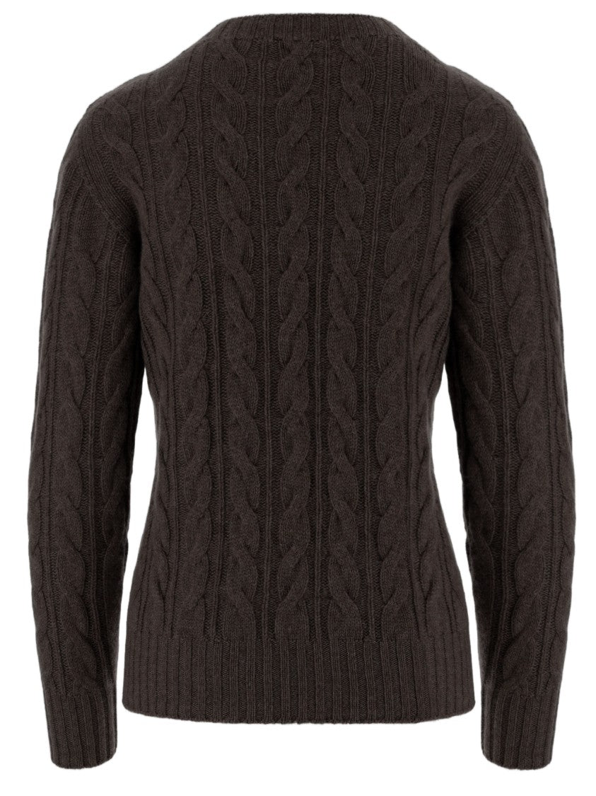 Oliver Lattughi Cashmere Sweater With All-Over Braided Pattern