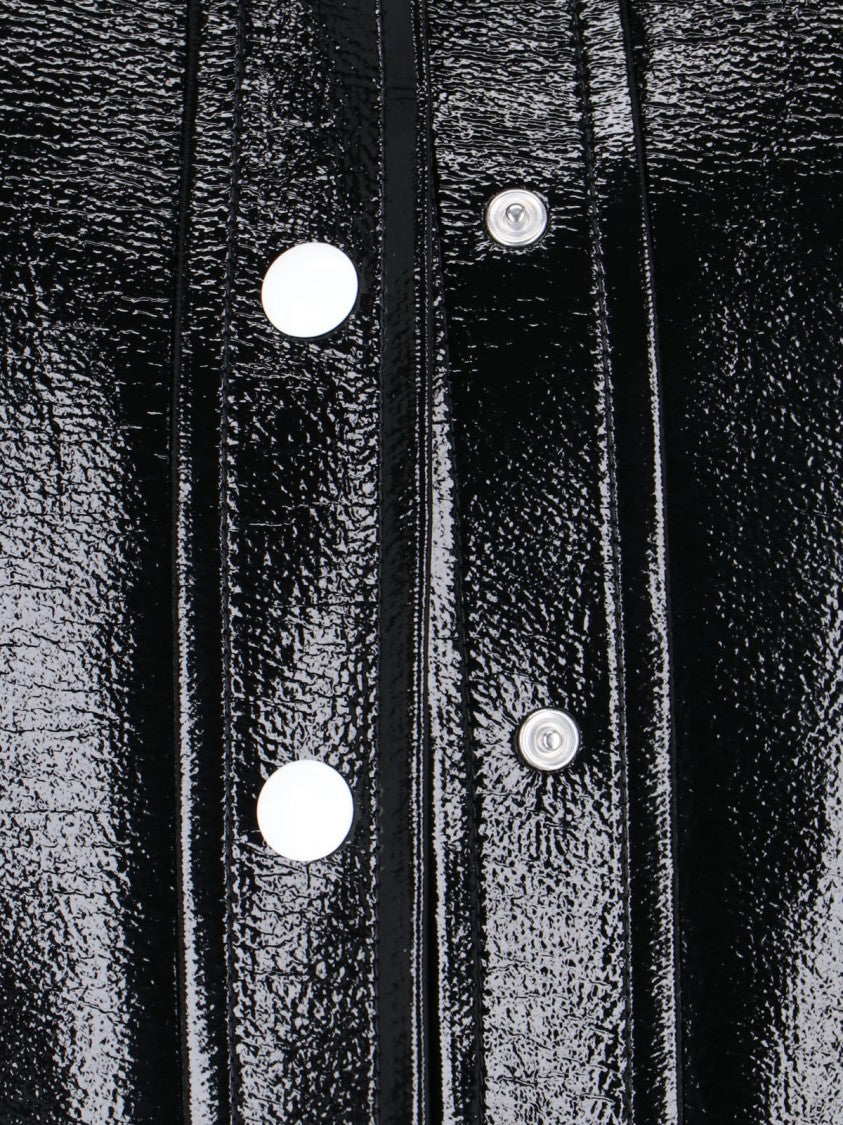 Courrèges Black Vinyl Reedition Cotton Jacket