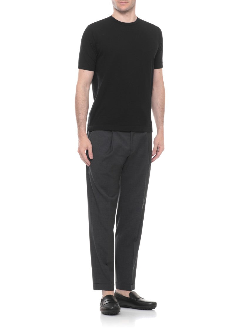 Tod's Black Embossed Logo Loafers