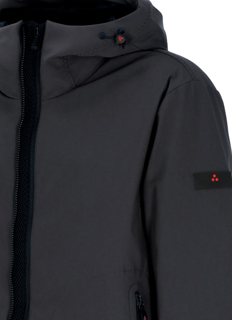 Peuterey Black Metide Hooded Padded Long Coat