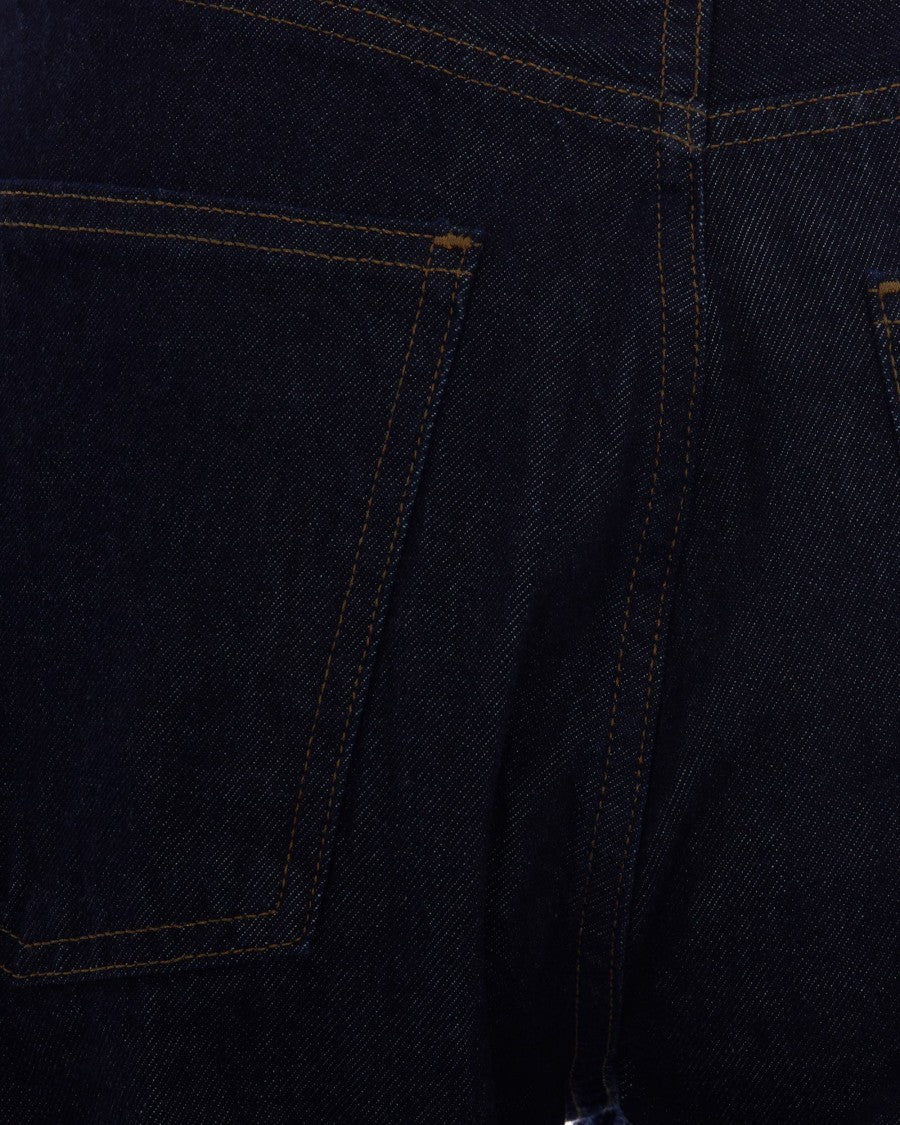 Agolde Black Luna Pieced Cotton Jeans