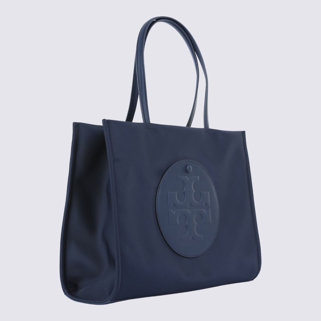 Tory Burch Structured Tote Bag With Embossed Logo And Matte Finish