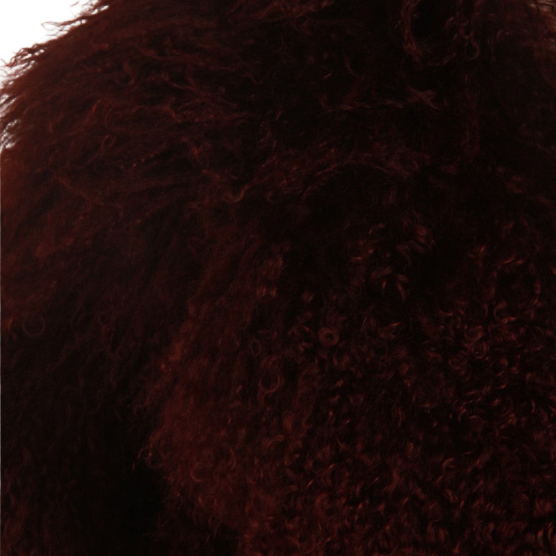 Salvatore Santoro Bordeaux Curly Textured Fur Coat