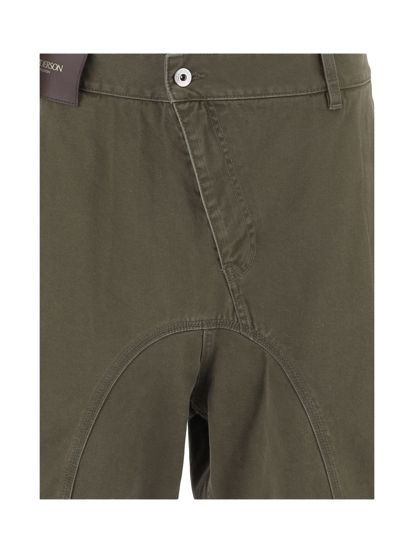 J. W. Anderson Khaki Cotton Denim Shorts