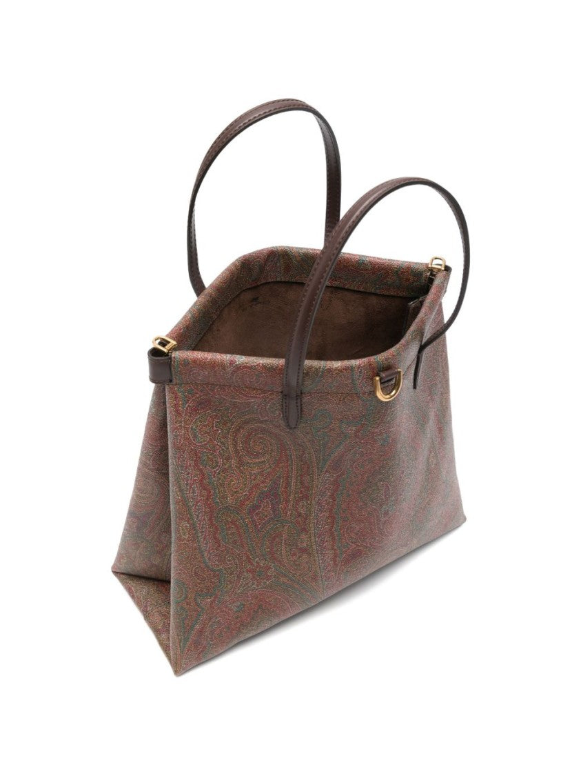 Etro Structured Rectangular Bag With Paisley Jacquard Pattern