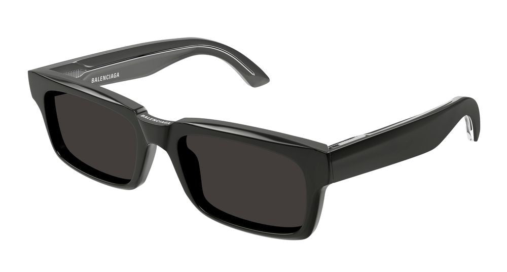 Balenciaga Grey Bb0345s Acetate Oversized Square Frame Sunglasses