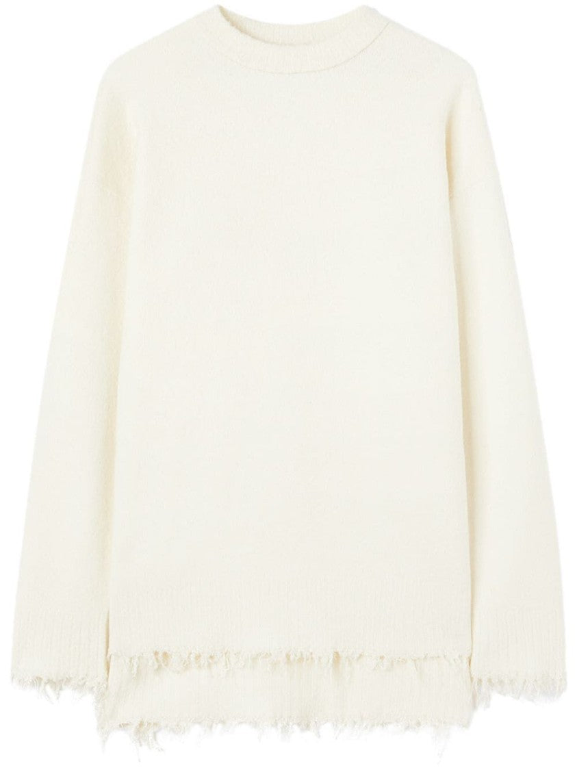 Jil Sander Long Sleeve Crew-Neck Sweater