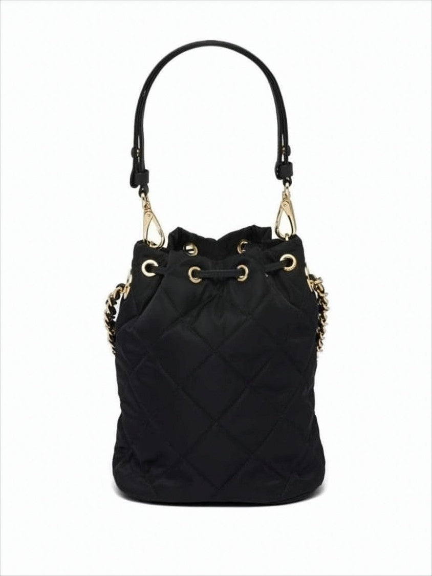 Prada Compact Quilted Nylon Shoulder Bag