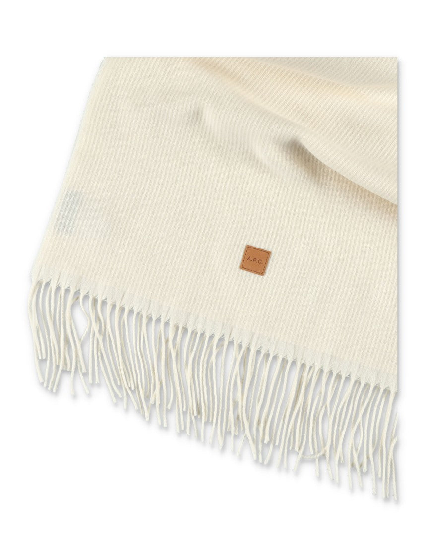 A.P.C. Aria Wool Scarf With Logo