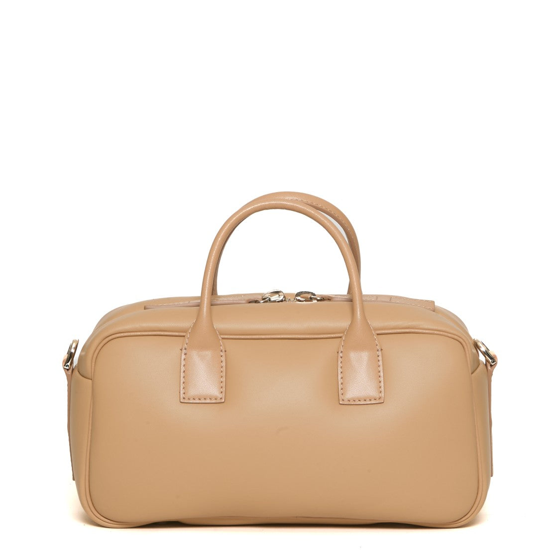 Hogan Beige Leather Bauletto Bag With Chic Detail