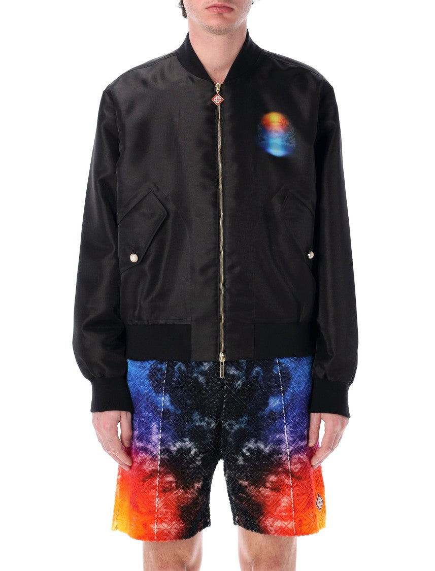Casablanca Organza Gradient Bomber Jacket