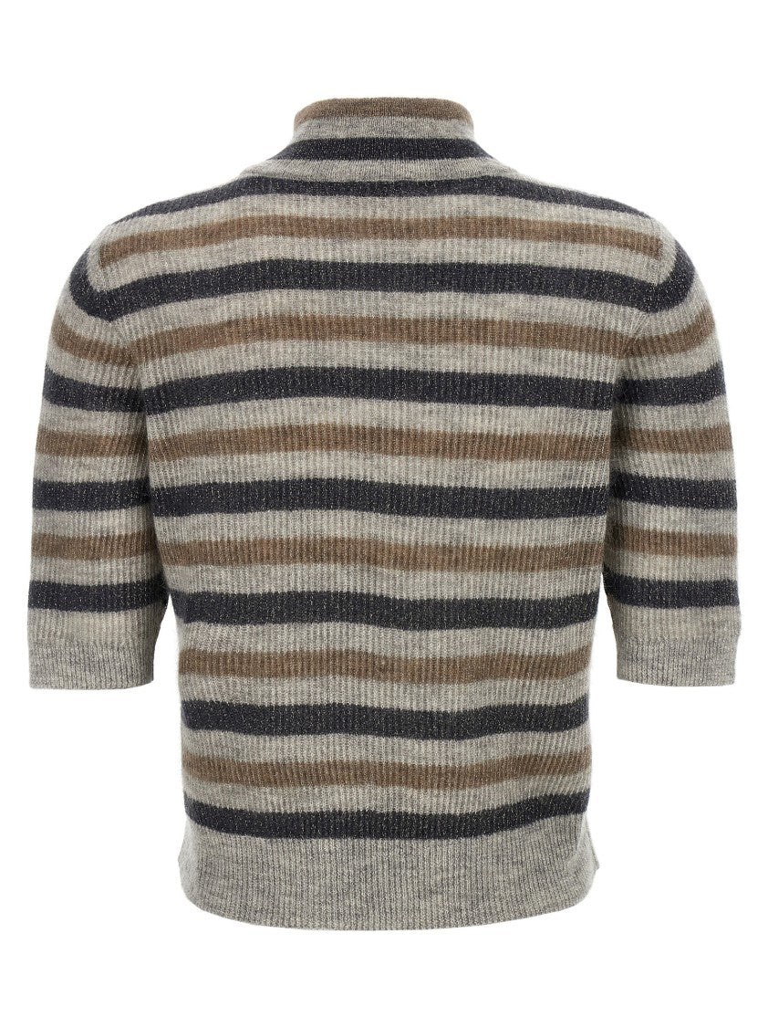 Brunello Cucinelli Lurex Wool Cropped Sweater