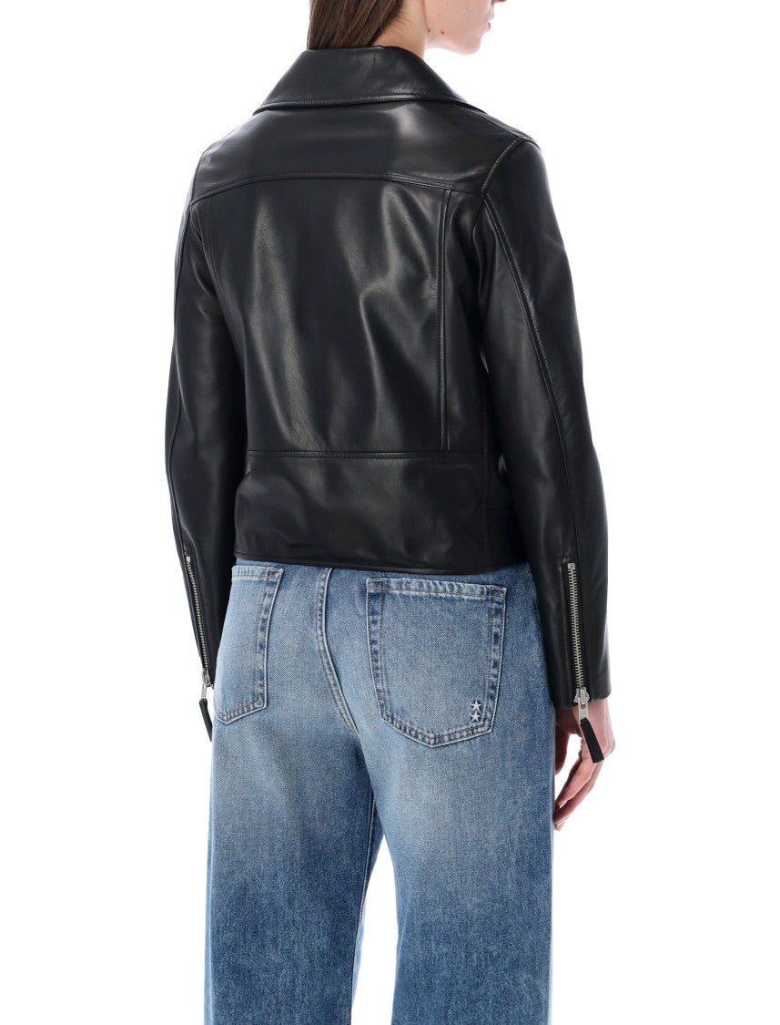 Sword Classic Chiodo Suede Cropped Biker Jacket