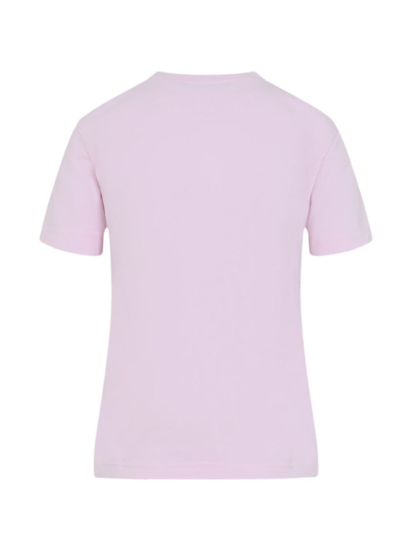 Jacquemus Pink Black Grosgrain Round Neck Top