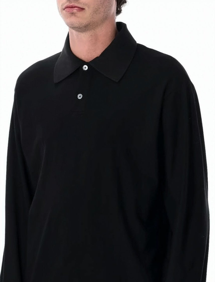Our Legacy Long Sleeve Polo Shirt With Classic Collar And Design
