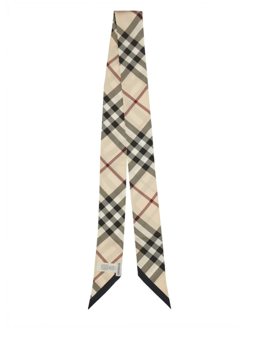 Burberry Classic Check Pattern Silk Scarf