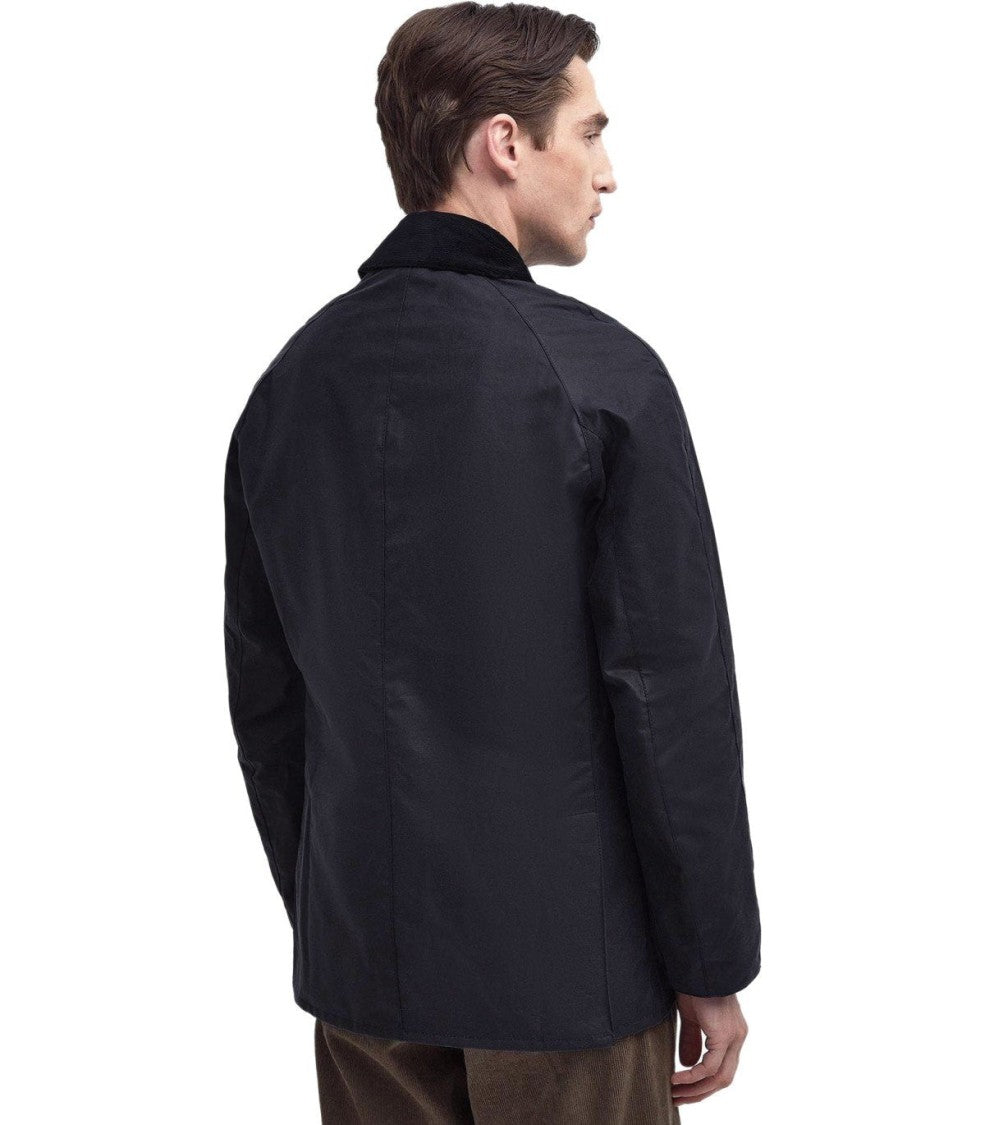 Barbour Ashby Wax Navy Blue Jacket