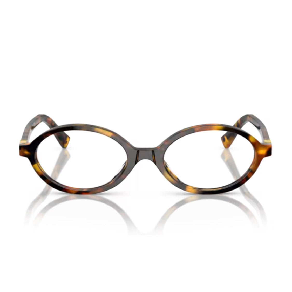 Miu Miu Havana 01Xv Miu Regard Oval Acetate Sunglasses